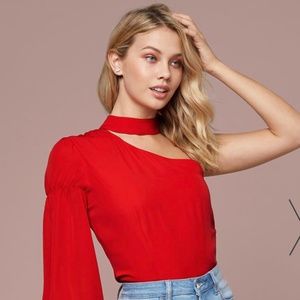 New Bebe Sexy red top (4)